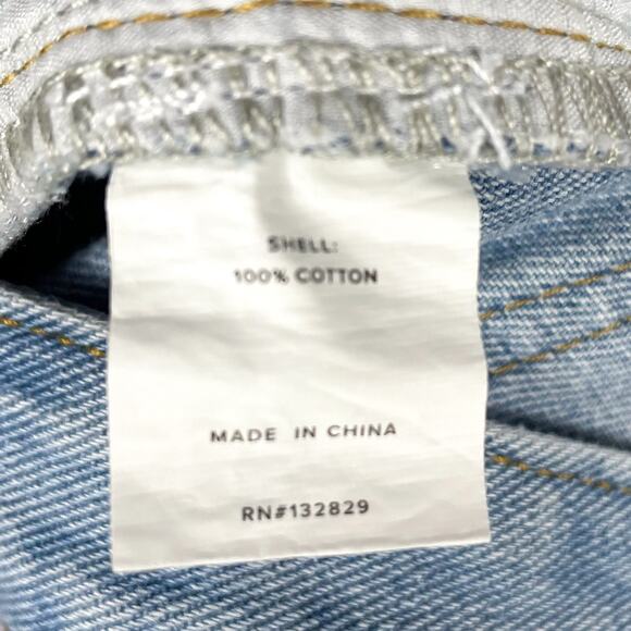 Superdown‎ Amanda Cargo Jeans Blue High Rise Pockets Straight Leg Sz 27 - Picture 11 of 11